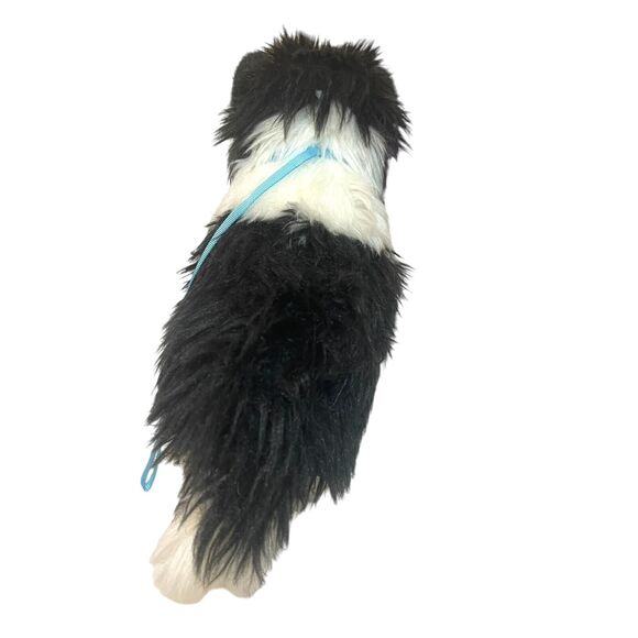 American Girl Saige's Black and White Border Collie Dog with Leash - Picture 3 of 8